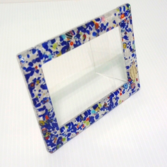 Murano Glass Italia Multicolor Picture Frame - Picture 2 of 10